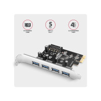 Produktbild för AXAGON PCEU-430RS - USB-adapter - PCIe 2.0 x16