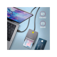 Produktbild för AXAGON CRE-SM3TC - SMART-kortläsare - USB-C 2.0