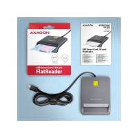 Produktbild för AXAGON CRE-SM3TC - SMART-kortläsare - USB-C 2.0