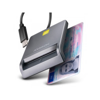 Produktbild för AXAGON CRE-SM3TC - SMART-kortläsare - USB-C 2.0