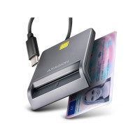 Produktbild för AXAGON CRE-SM3TC - SMART-kortläsare - USB-C 2.0
