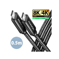 Produktbild för AXAGON BUCM4X-CM05AB - USB typ C-kabel - USB-C till USB-C - 50 cm