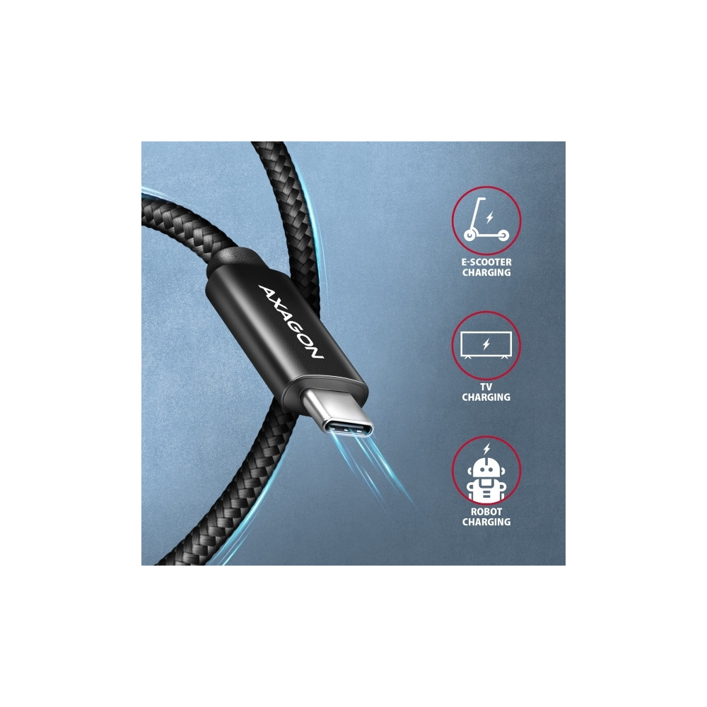 Produktbild för AXAGON BUCM4X-CM05AB - USB typ C-kabel - USB-C till USB-C - 50 cm