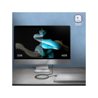 Produktbild för AXAGON BUCM4X-CM05AB - USB typ C-kabel - USB-C till USB-C - 50 cm