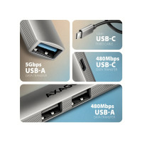 Produktbild för AXAGON HUE-STC - hubb - 4 portar