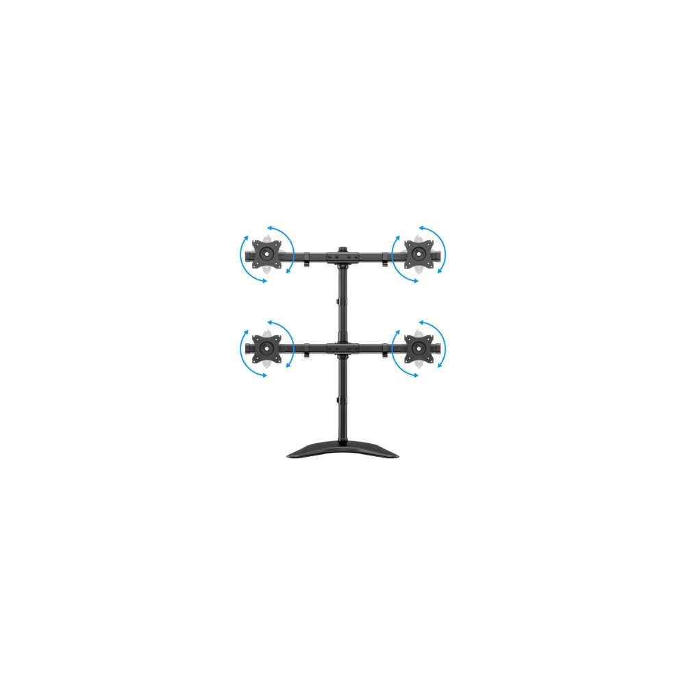Produktbild för Multibrackets M Deskstand Basic Quad monteringssats - för 4 LCD-bildskärmar - svart