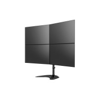 Produktbild för Multibrackets M Deskstand Basic Quad monteringssats - för 4 LCD-bildskärmar - svart