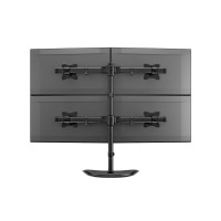 Produktbild för Multibrackets M Deskstand Basic Quad monteringssats - för 4 LCD-bildskärmar - svart