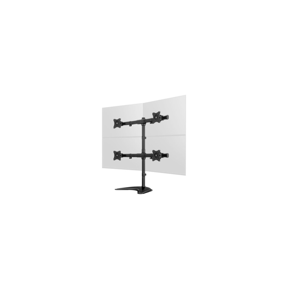 Produktbild för Multibrackets M Deskstand Basic Quad monteringssats - för 4 LCD-bildskärmar - svart