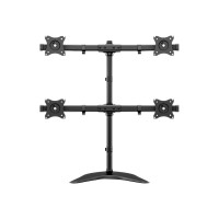 Produktbild för Multibrackets M Deskstand Basic Quad monteringssats - för 4 LCD-bildskärmar - svart