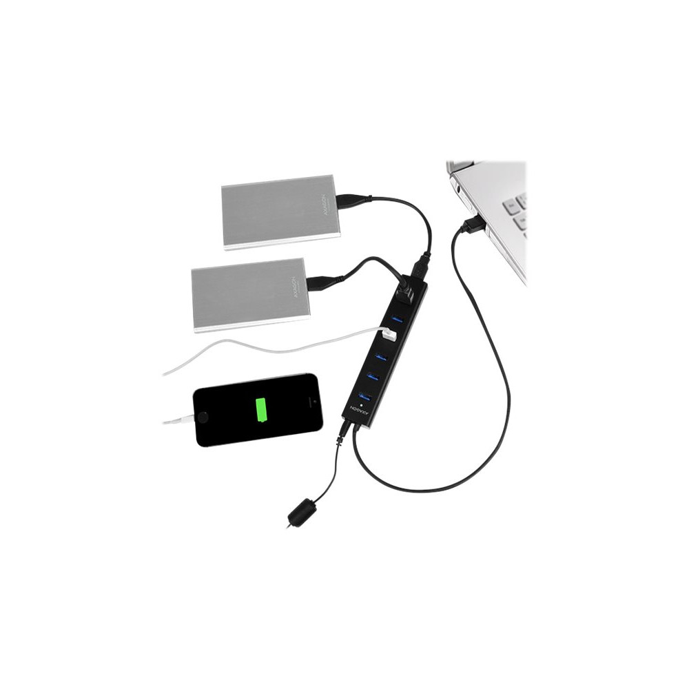 Produktbild för AXAGON HUE-SA7BP - hubb - 7 portar