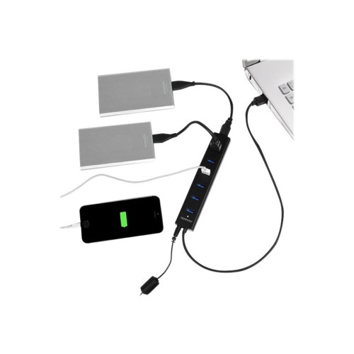 AXAGON AXAGON HUE-SA7BP - hubb - 7 portar