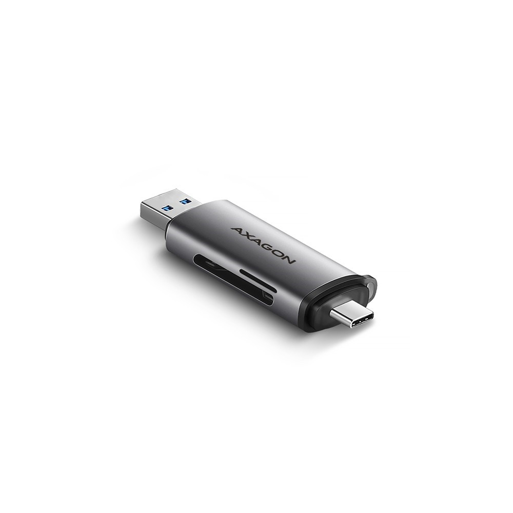 Produktbild för AXAGON CRE-SAC extern USB 3.2 Gen1 Type-C + Type-A, 2 platse...