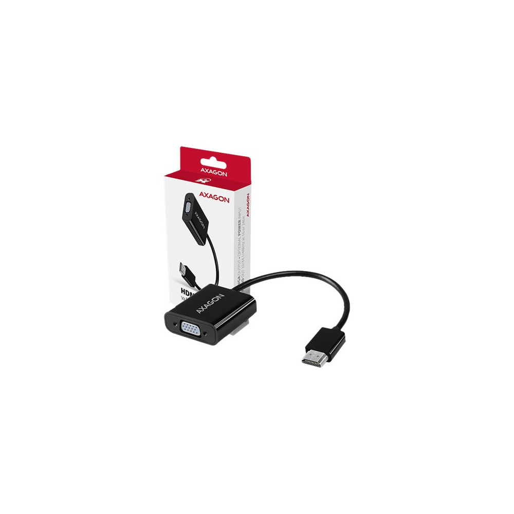 Produktbild för AXAGON videokort - HDMI/VGA/ljud - 17 cm