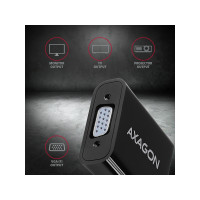 Produktbild för AXAGON videokort - HDMI/VGA/ljud - 17 cm