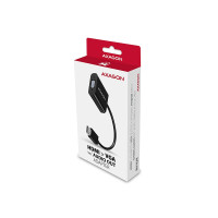 Produktbild för AXAGON videokort - HDMI/VGA/ljud - 17 cm