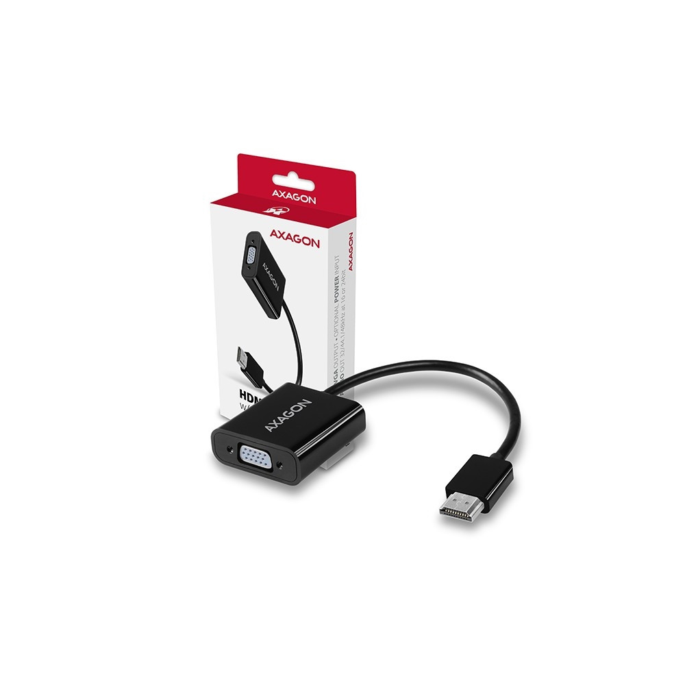 Produktbild för AXAGON videokort - HDMI/VGA/ljud - 17 cm