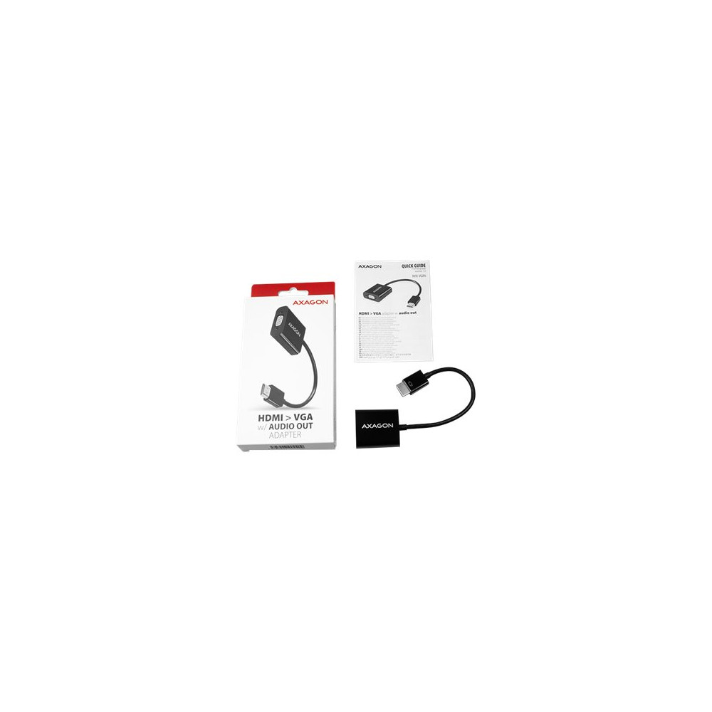 Produktbild för AXAGON videokort - HDMI/VGA/ljud - 17 cm