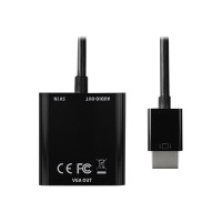 Produktbild för AXAGON videokort - HDMI/VGA/ljud - 17 cm
