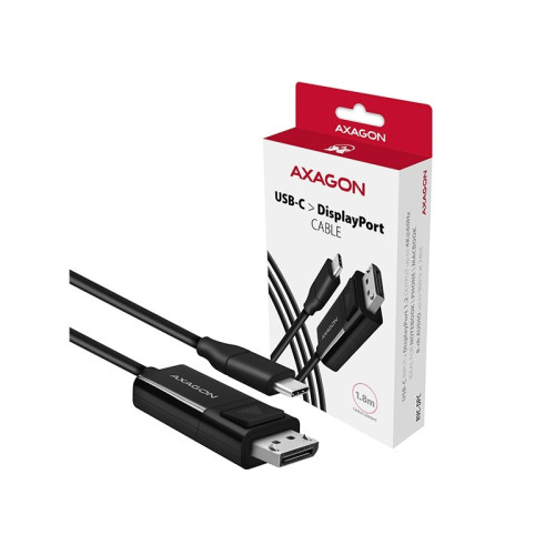 AXAGON RVC-DPC USB-C till DisplayPort-omvandlare/kabel 1,8 m 4K/60H...