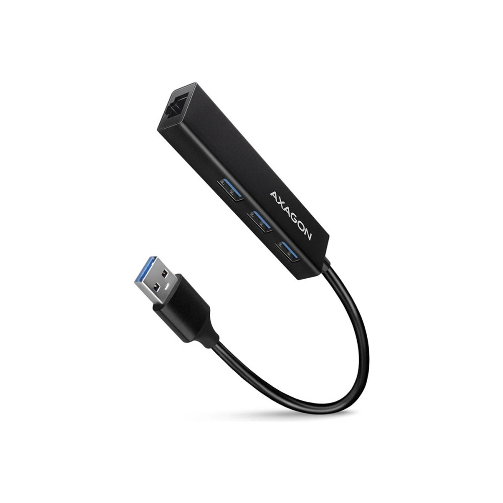 Produktbild för AXAGON HMA-GL3A - hubb - with gigabit LAN - 3 portar