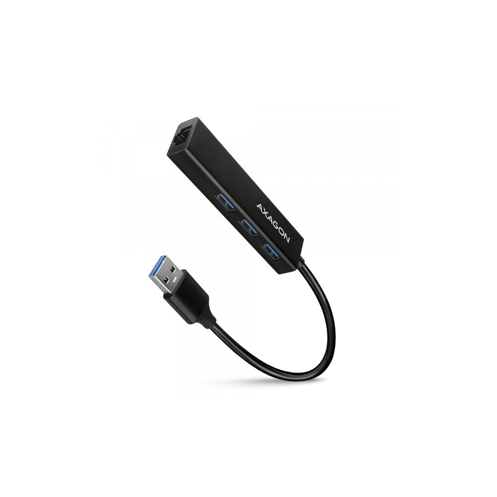 Produktbild för AXAGON HMA-GL3A - hubb - with gigabit LAN - 3 portar