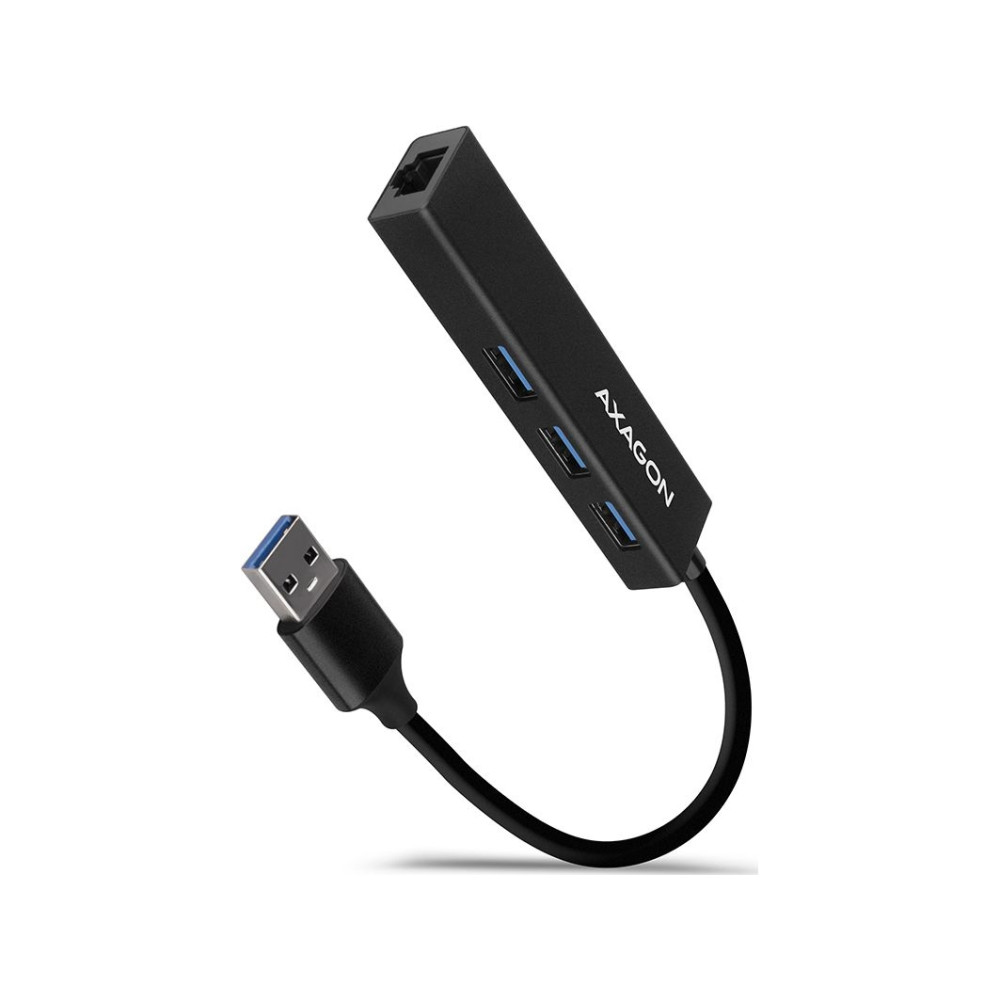 Produktbild för AXAGON HMA-GL3A - hubb - with gigabit LAN - 3 portar