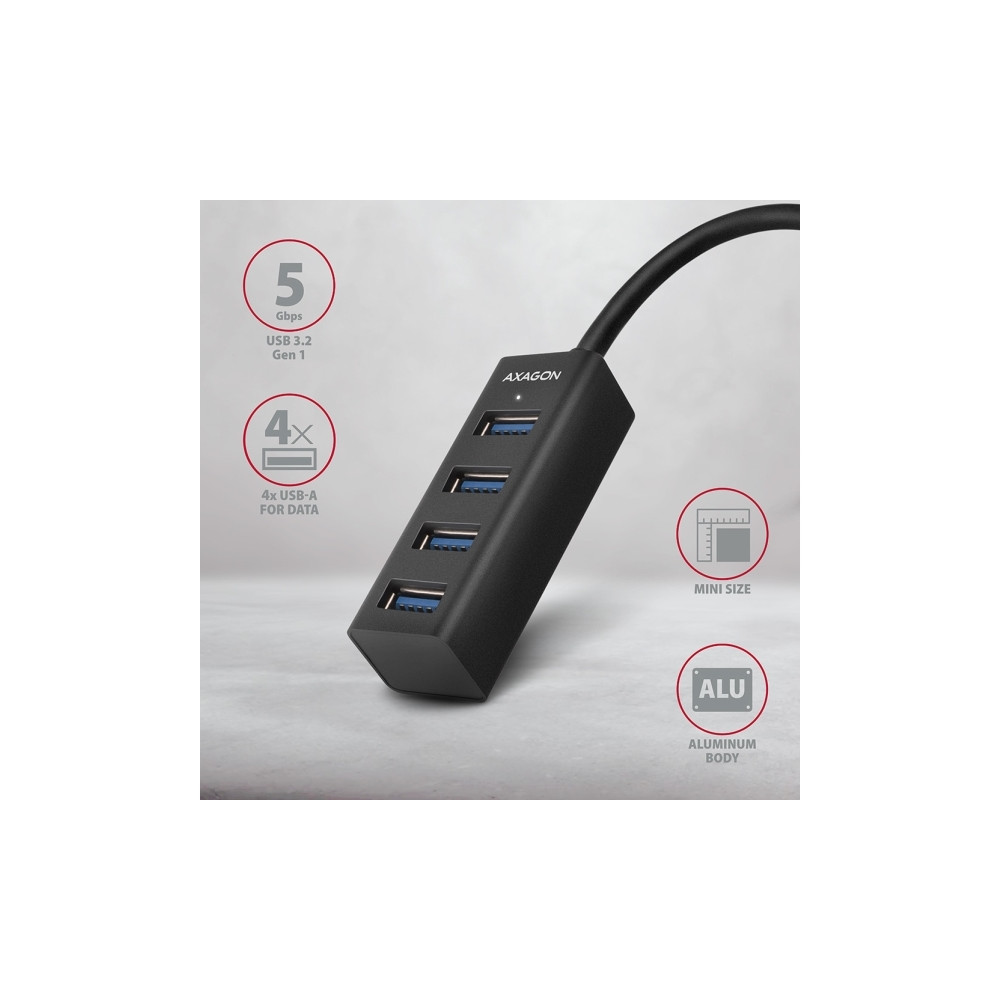 Produktbild för AXAGON HUE-M1AL - hubb - 4 portar