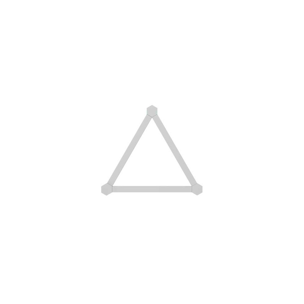 Produktbild för Nanoleaf Lines Expansion Pack - trådlös belysningsuppsättning - LED x 3 - 2 W - 16 miljoner färger - 1200-6500 K - linjär