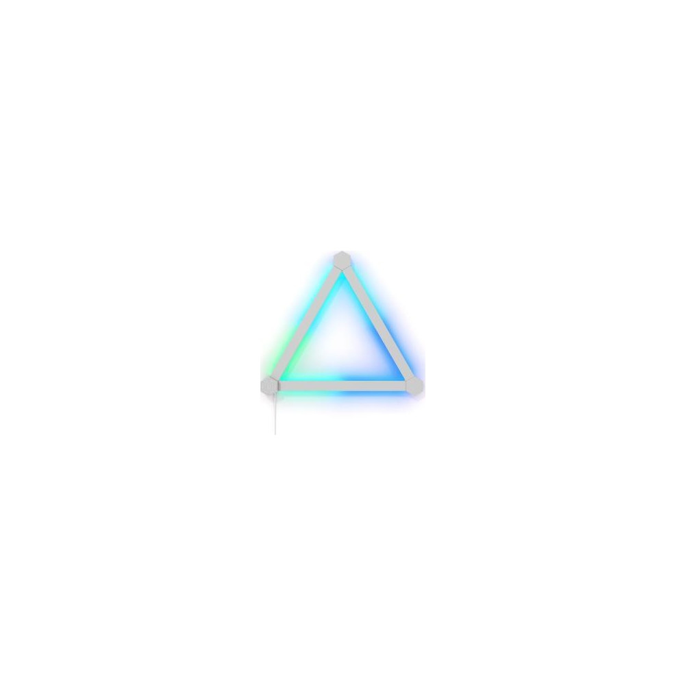 Produktbild för Nanoleaf Lines Expansion Pack - trådlös belysningsuppsättning - LED x 3 - 2 W - 16 miljoner färger - 1200-6500 K - linjär