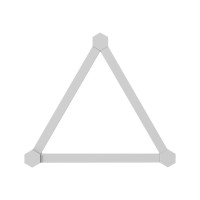 Produktbild för Nanoleaf Lines Expansion Pack - trådlös belysningsuppsättning - LED x 3 - 2 W - 16 miljoner färger - 1200-6500 K - linjär