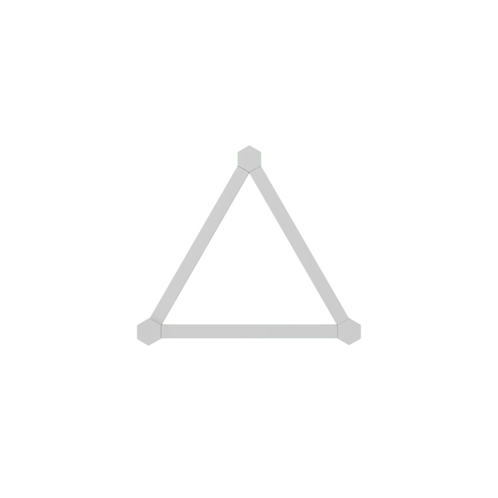 Produktbild för Nanoleaf Lines Expansion Pack - trådlös belysningsuppsättning - LED x 3 - 2 W - 16 miljoner färger - 1200-6500 K - linjär