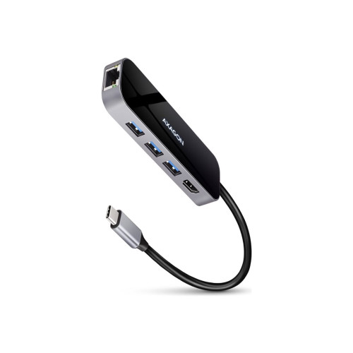 AXAGON AXAGON HMC-6GL - dockningsstation - USB-C 3.2 Gen 1 / Thunderbolt 3 - HDMI - 1GbE
