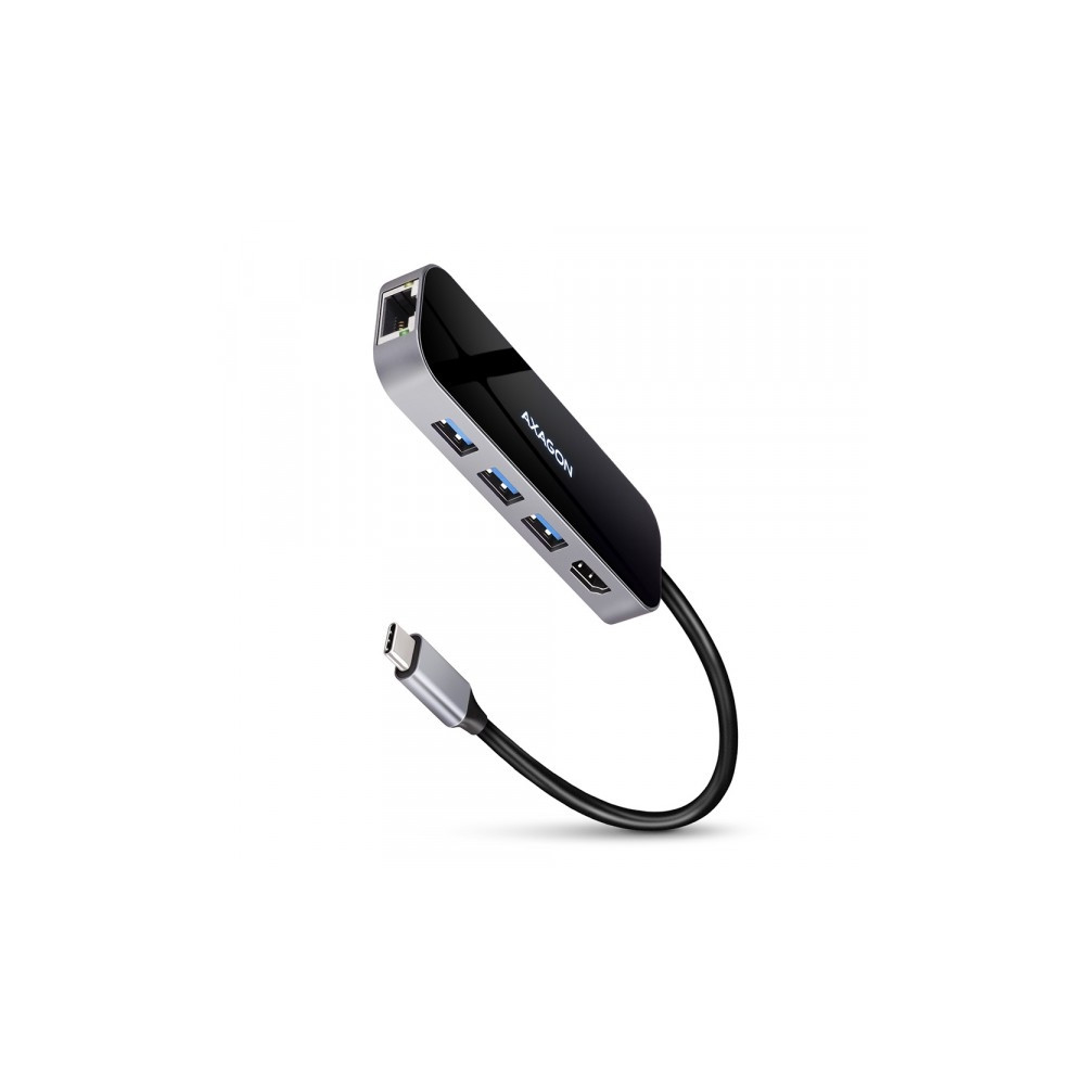 Produktbild för AXAGON HMC-6GL - dockningsstation - USB-C 3.2 Gen 1 / Thunderbolt 3 - HDMI - 1GbE