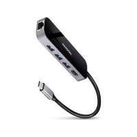 Produktbild för AXAGON HMC-6GL - dockningsstation - USB-C 3.2 Gen 1 / Thunderbolt 3 - HDMI - 1GbE