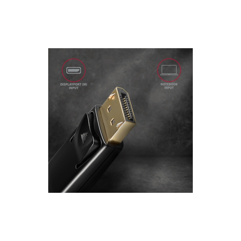 Produktbild för Axagon RVD-HI14N, 0,18 m, DisplayPort, HDMI, Hankoppling, Ho...