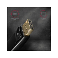 Produktbild för Axagon RVD-HI14N, 0,18 m, DisplayPort, HDMI, Hankoppling, Ho...