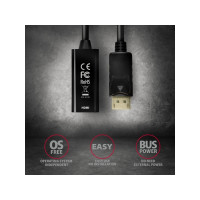 Produktbild för Axagon RVD-HI14N, 0,18 m, DisplayPort, HDMI, Hankoppling, Ho...
