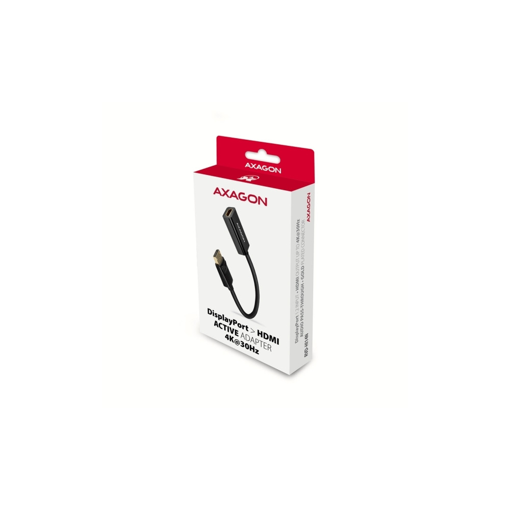 Produktbild för Axagon RVD-HI14N, 0,18 m, DisplayPort, HDMI, Hankoppling, Ho...