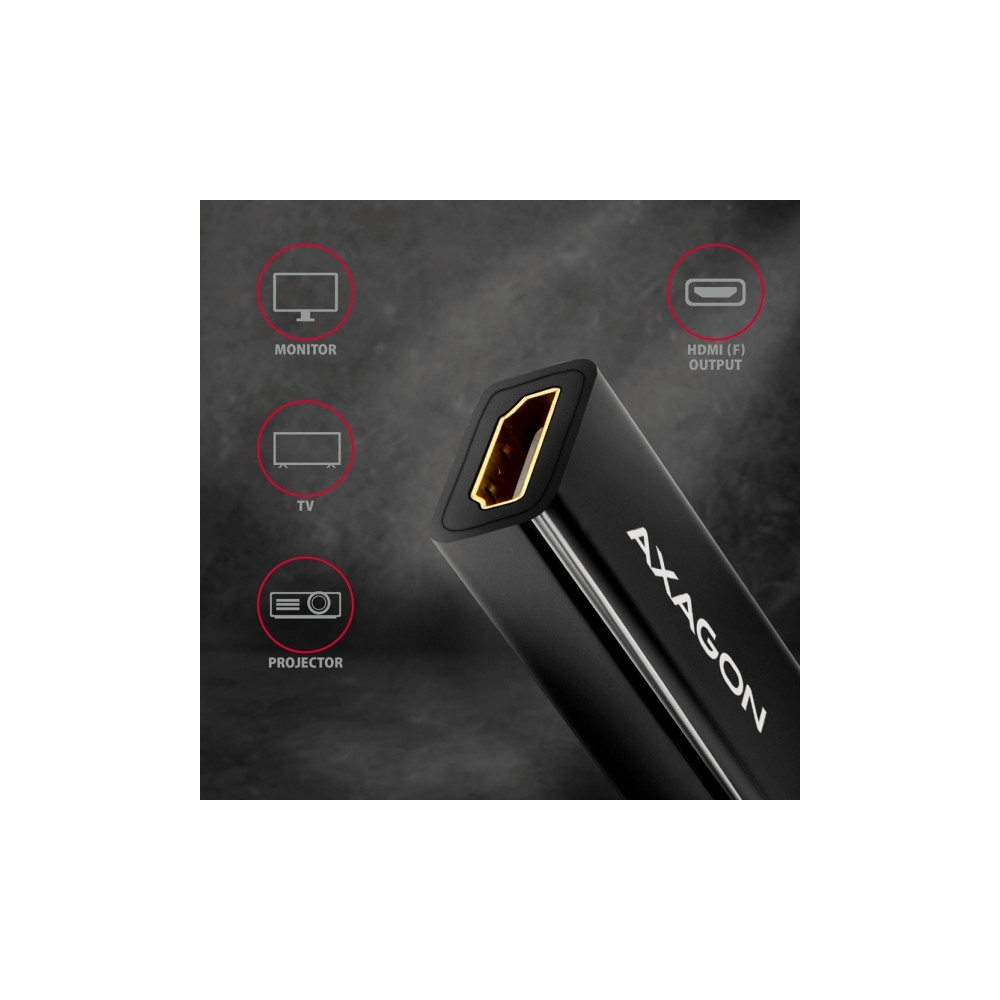 Produktbild för Axagon RVDM-HI14N, 0,15 m, Mini DisplayPort, HDMI, Hankoppli...