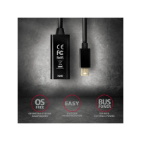 Produktbild för Axagon RVDM-HI14N, 0,15 m, Mini DisplayPort, HDMI, Hankoppli...