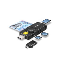 Produktbild för AXAGON SMART-kortläsare - USB 2.0