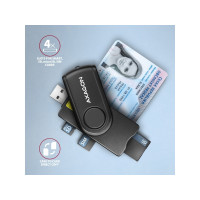 Produktbild för AXAGON SMART-kortläsare - USB 2.0