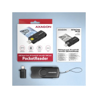 Produktbild för AXAGON SMART-kortläsare - USB 2.0