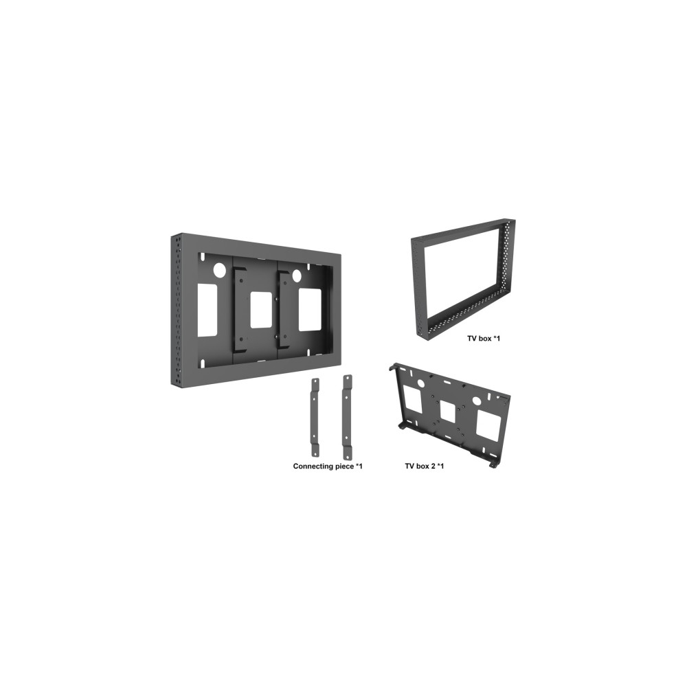Produktbild för Multibrackets PRO Series M Pro Series Enclosure hölje - för LCD-panel för digital skyltning - svart