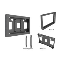 Produktbild för Multibrackets PRO Series M Pro Series Enclosure hölje - för LCD-panel för digital skyltning - svart