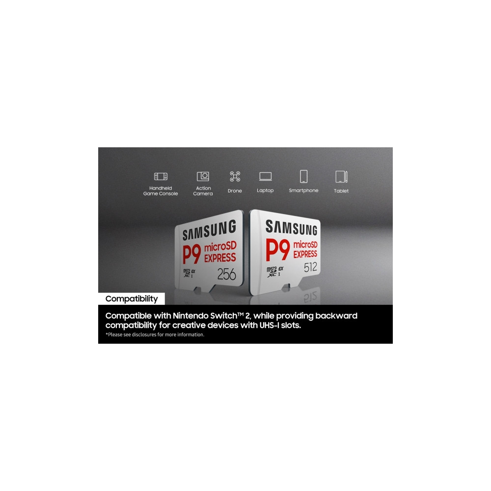 Produktbild för Samsung P9 Express MB-MK256T - flash-minneskort - 256 GB - microSDXC Express