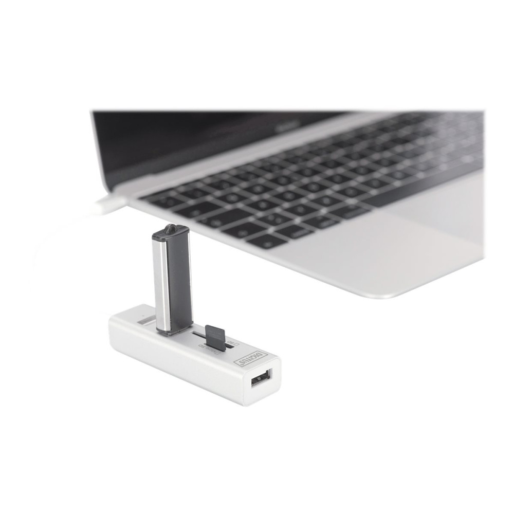 Produktbild för DIGITUS DA-70243 - hubb - 3 portar