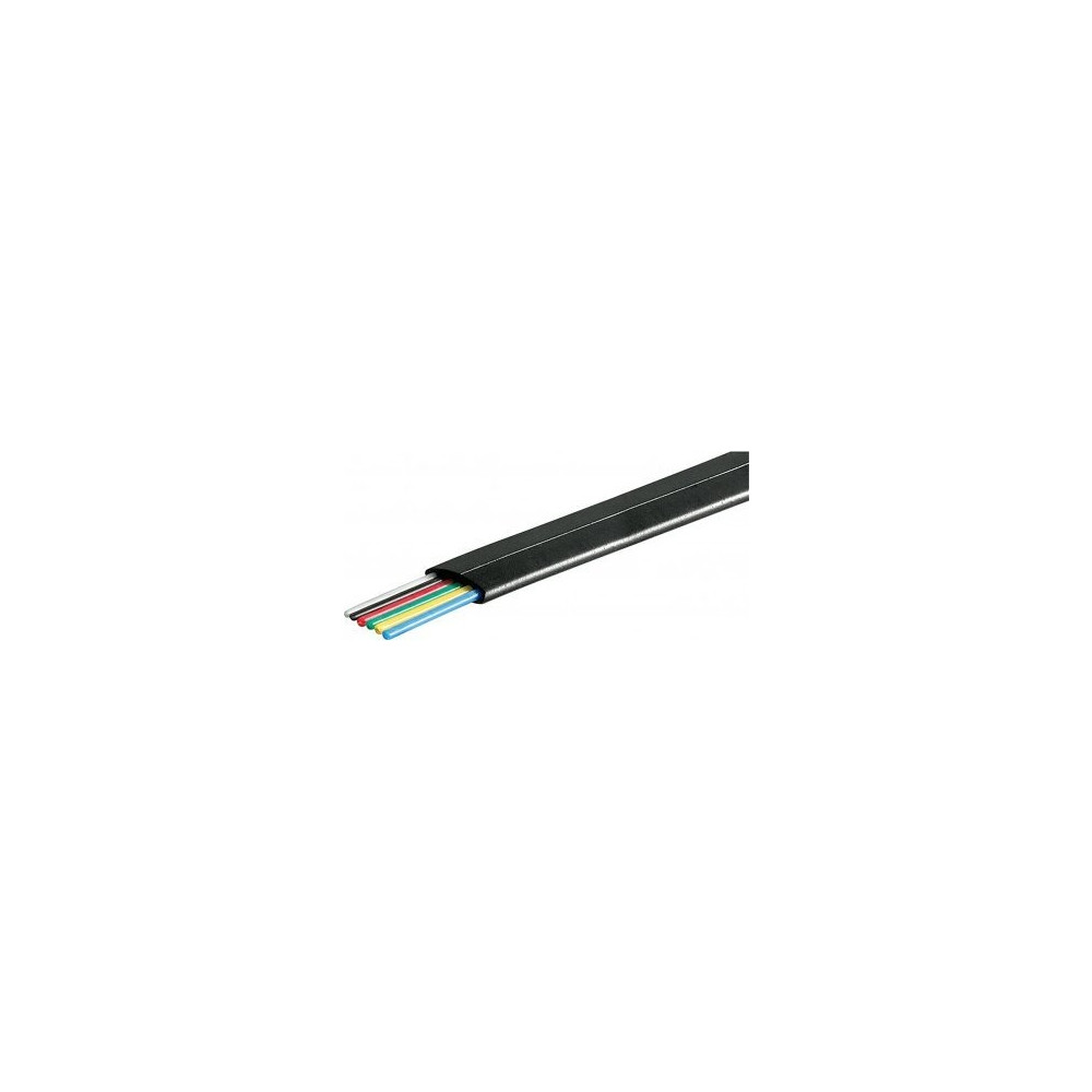 Produktbild för Goobay Telefonkabel platt rulle 6-trådig, 100 m rulle, AWG 3...