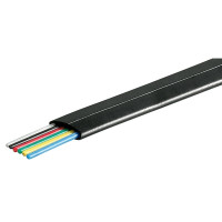Produktbild för Goobay Telefonkabel platt rulle 6-trådig, 100 m rulle, AWG 3...
